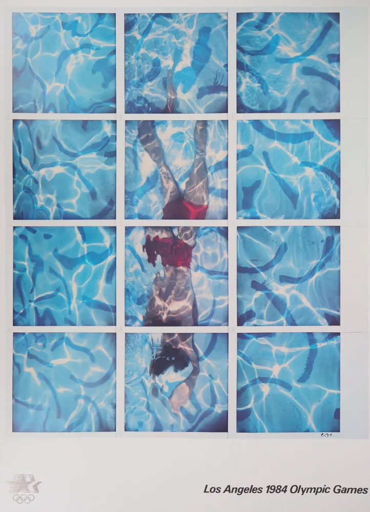 Lithografie Hockney - Swimmer, Pool Diver