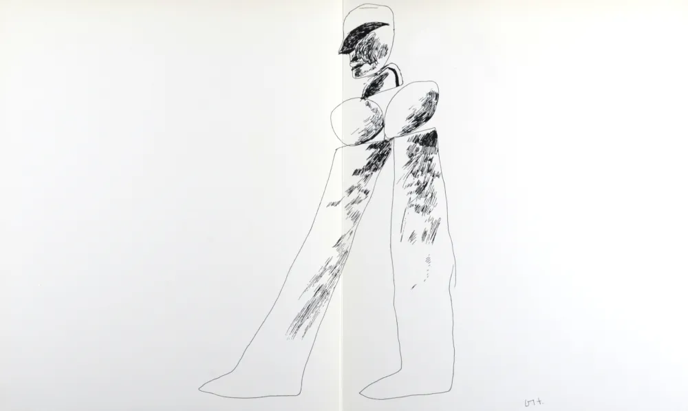 Lithografie Hockney - Walking Man, 1964