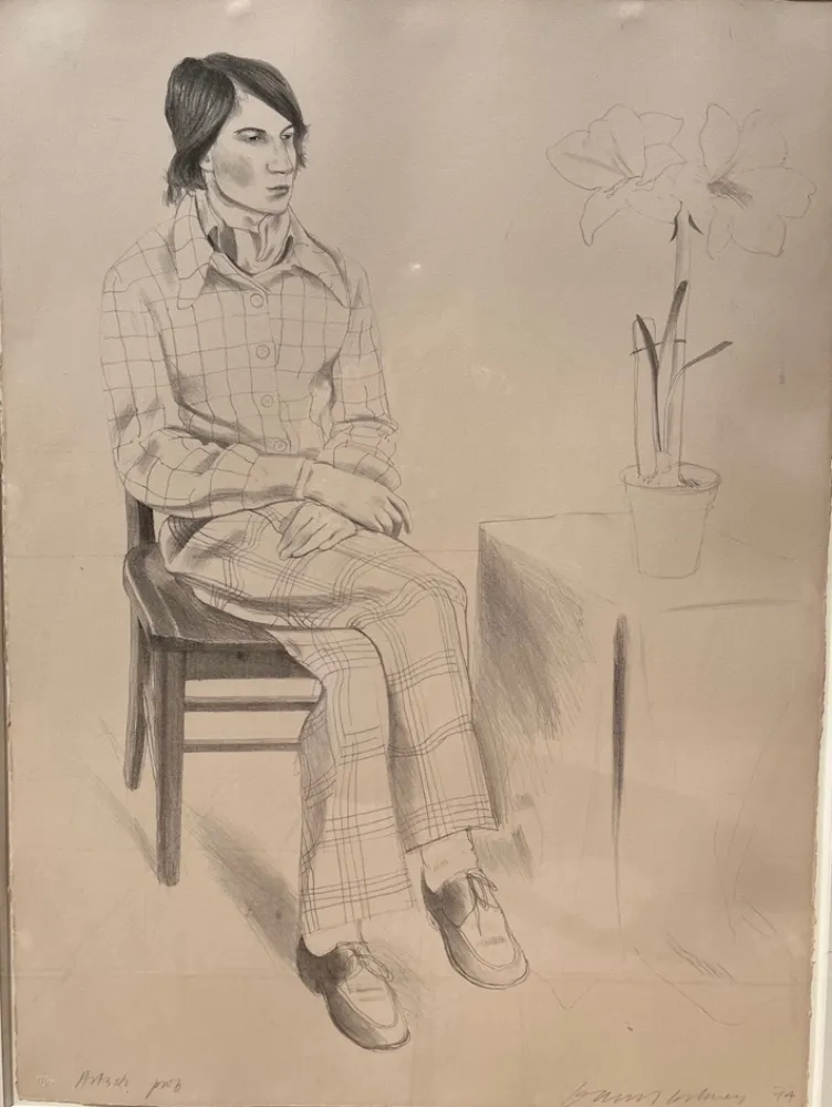 Lithografie Hockney - Yves Marie