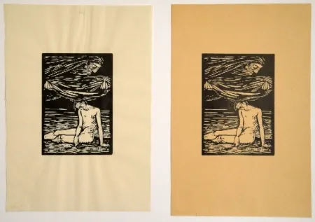 Houtsnede Hofer - Illustrationen zu Hans Reinhart “Der Tag“