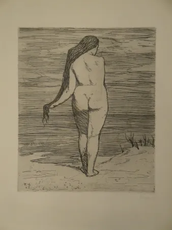 Ets Hofer - Stehendes Weib am Meer