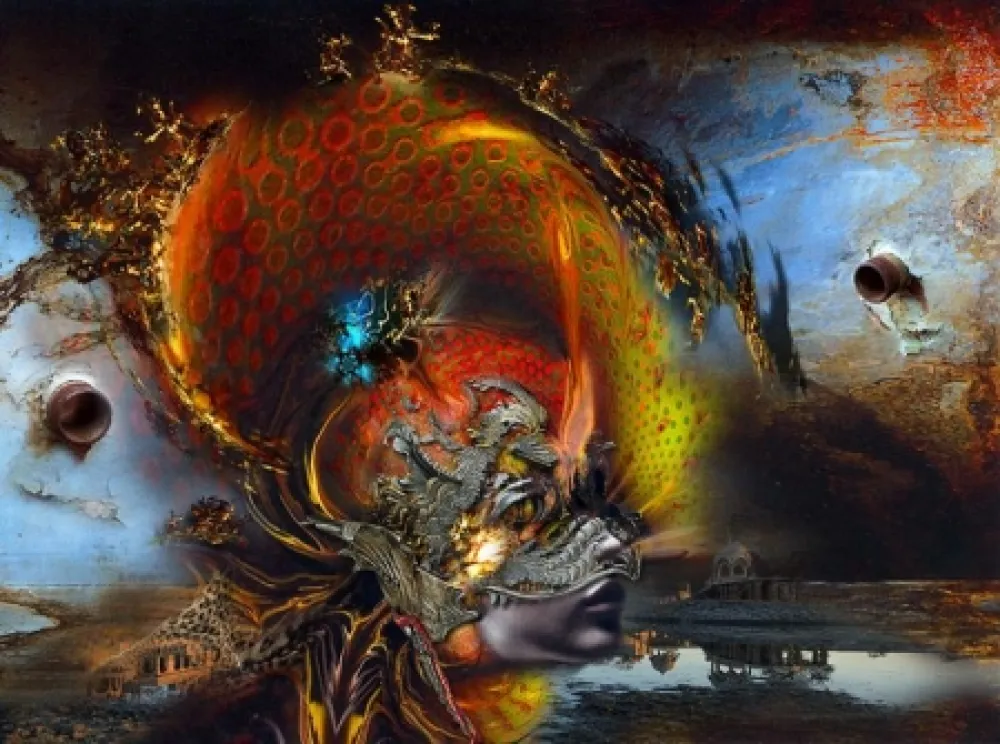 Digitale Print Hornung - I had no earthly Idea