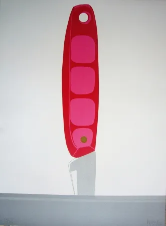 Lithografie Hoyos - Pink Knife