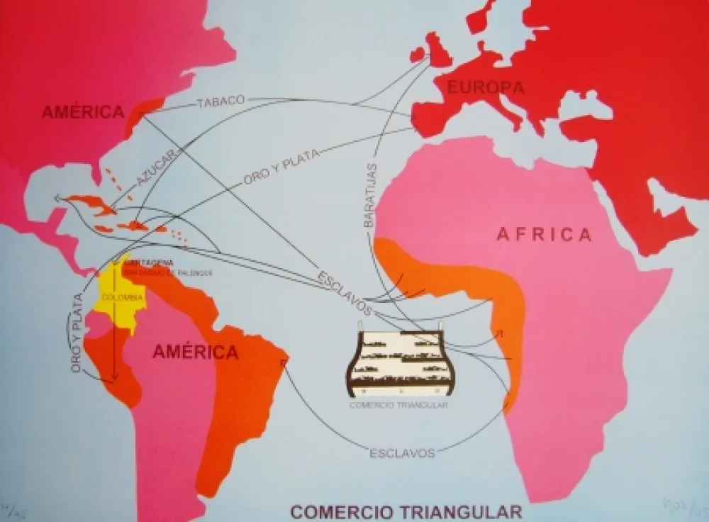 Lithografie Hoyos -  Triangulo Comercial 