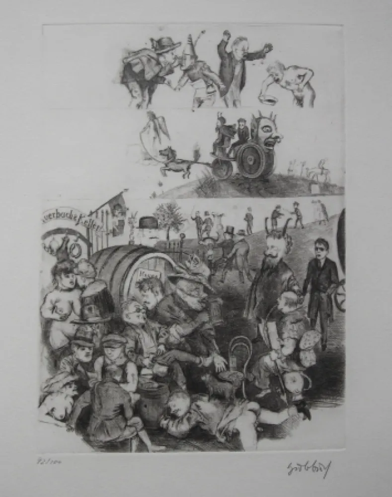 Ets Hubbuch - Auerbachs Keller in Leipzig