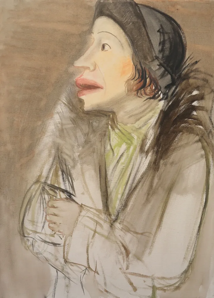 Geen Techniek Hubbuch - Lissy im Pelzmantel mit Hut