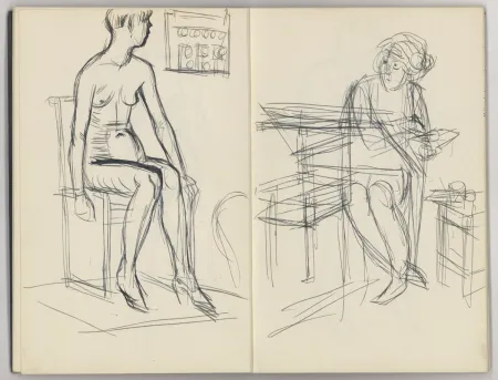 Geen Techniek Hubbuch -  Skizzenbuch mit 24 Zeichnungen