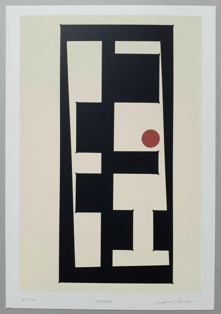 Zeefdruk Huber - Rechtecke und Kreis