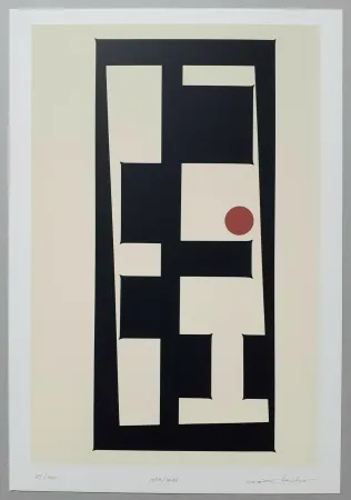 Zeefdruk Huber - Rechtecke und Kreis