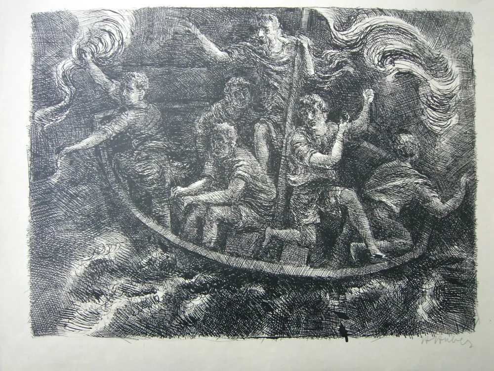 Lithografie Huber - Sturm