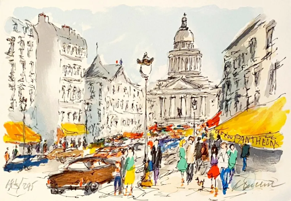 Lithografie Huchet - Panthéon
