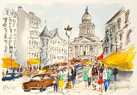 Lithografie Huchet - Panthéon