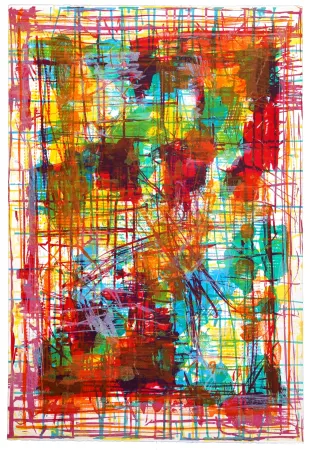 Lithografie Huftier - En pastel