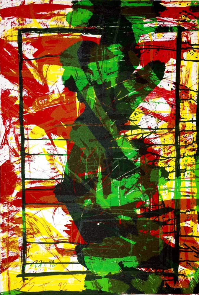 Lithografie Huftier - Jacqueline