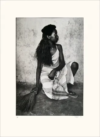 Lithografie Huguier - Jeune fille