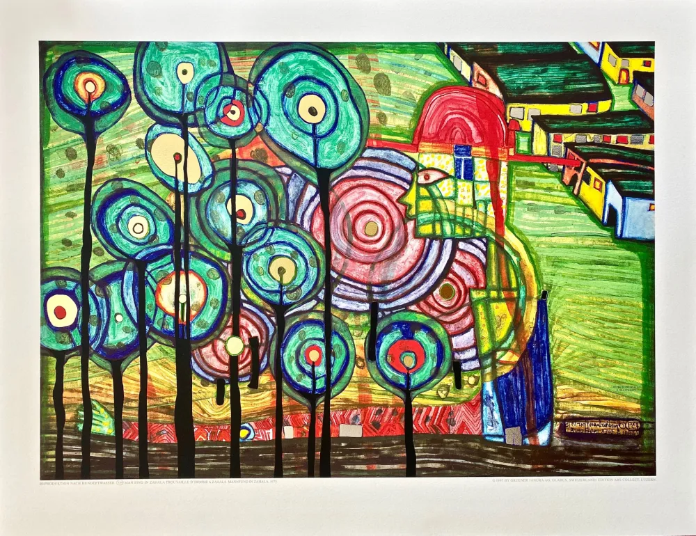 Geen Techniek Hundertwasser - 739 Mannfund in Zahala / man find in zahala