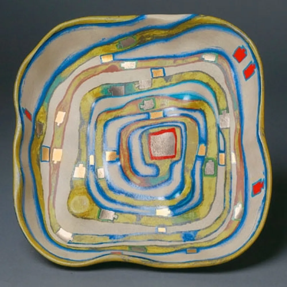 Zeefdruk Hundertwasser - Spiralental