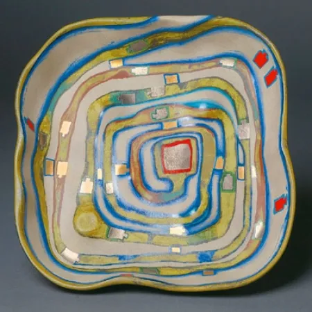 Zeefdruk Hundertwasser - Spiralental