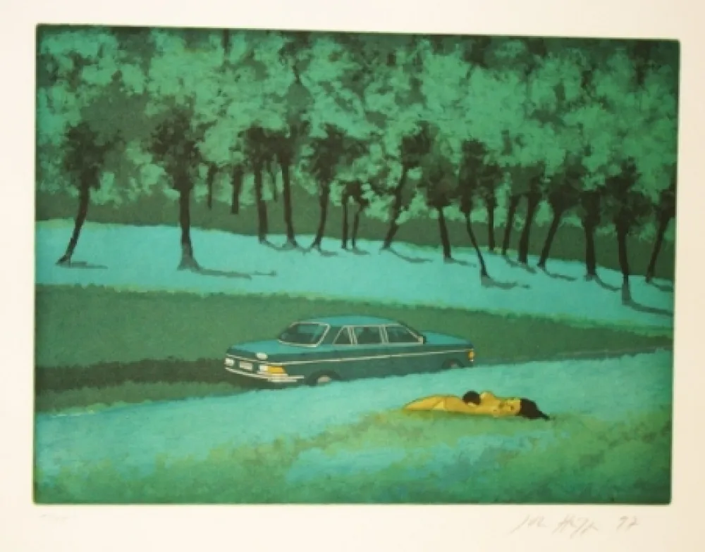 Ets En Aquatint Hüppi - Mercedes