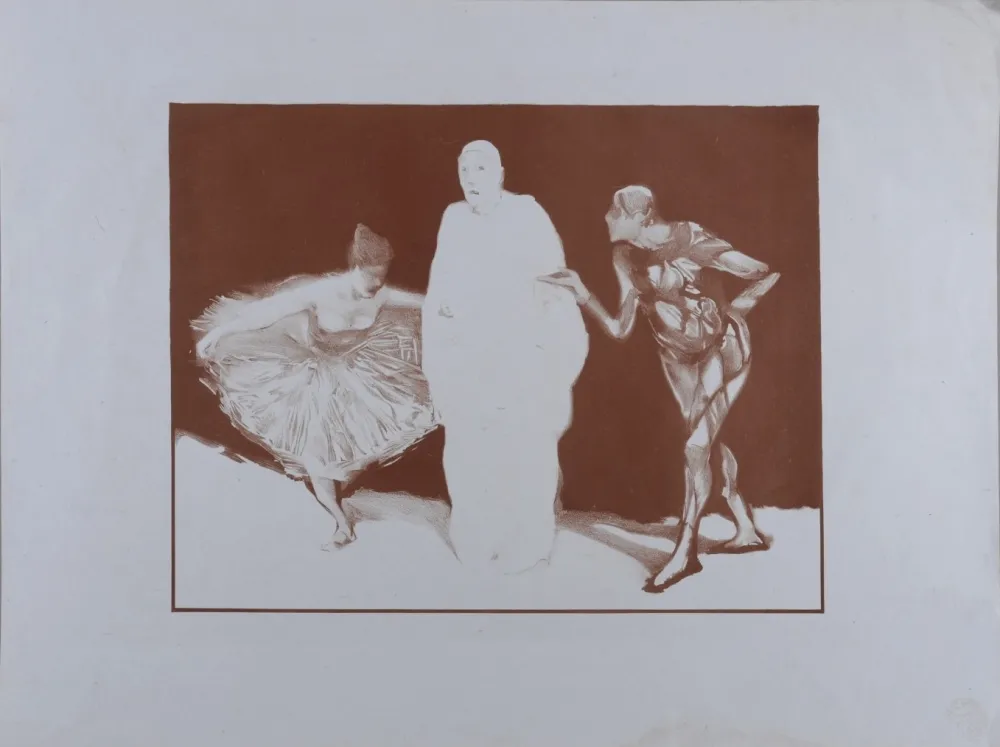 Lithografie Ibels - Pantomime