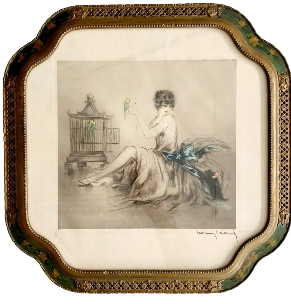 Ets En Aquatint Icart - Jealousy