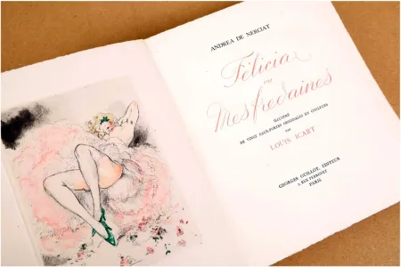 Geïllustreerd Boek Icart - Nerciat, Andréa de : FÉLICIA OU MES FREDAINES. 20 eaux-fortes  en couleurs par Louis Icart. ‎ 