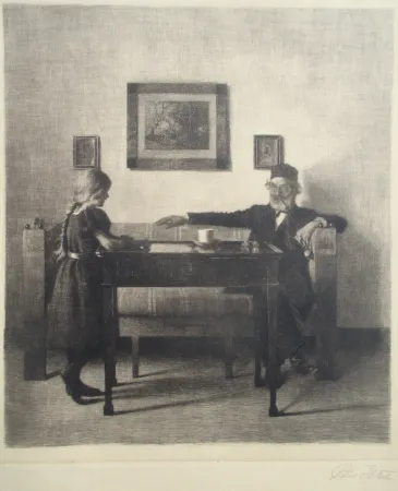 Gravure Ilsted - Visiting Granddad