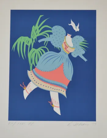 Lithografie Indiana - Angel More - Mother of us all portfolio