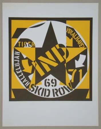 Lithografie Indiana - Autoportrait 69