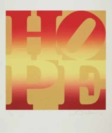 Zeefdruk Indiana - Four Seasons of Hope: Autumn (Gold)