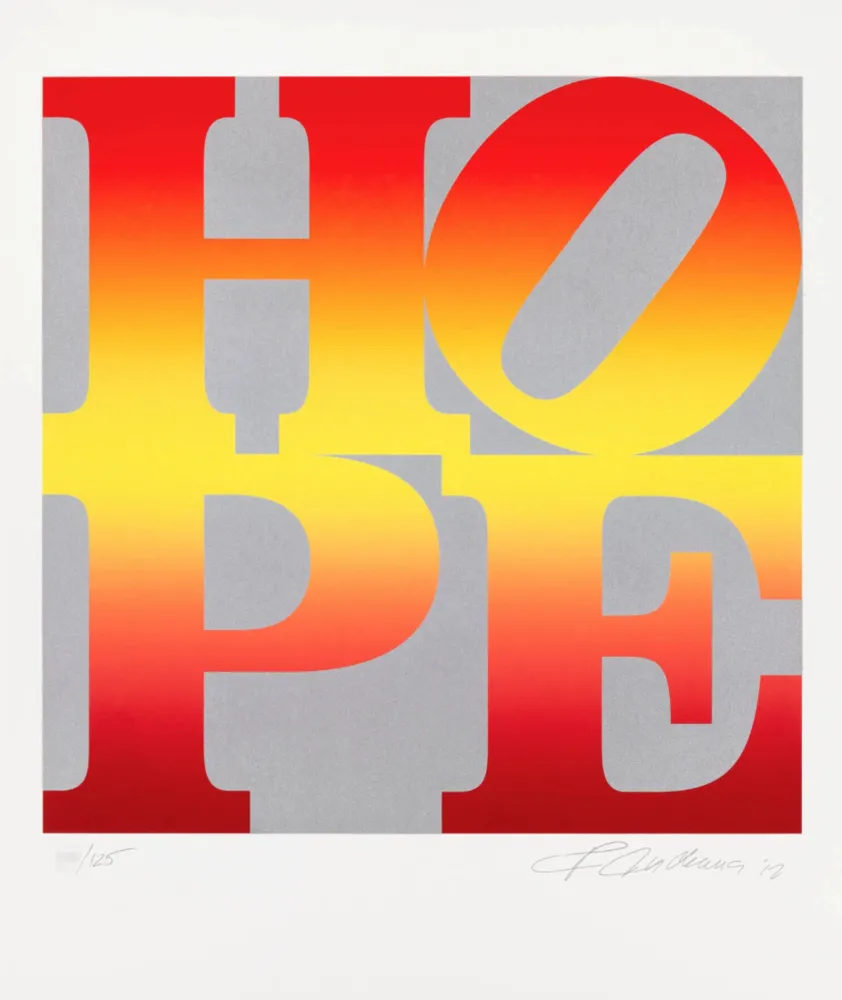 Zeefdruk Indiana - Four Seasons of Hope: Autumn (Silver)