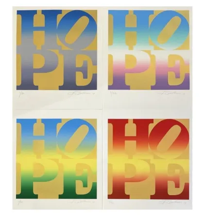 Zeefdruk Indiana - Four Seasons of Hope (Gold), 2012