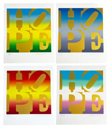 Zeefdruk Indiana -  Four Seasons of Hope (Gold portfolio)