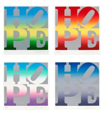 Zeefdruk Indiana - Four Seasons of Hope (Silver), 2012