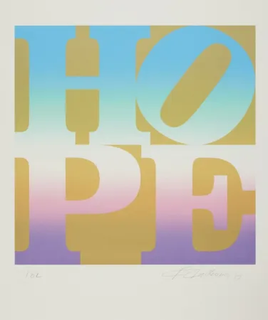 Zeefdruk Indiana - Four Seasons of Hope: Spring (Gold)