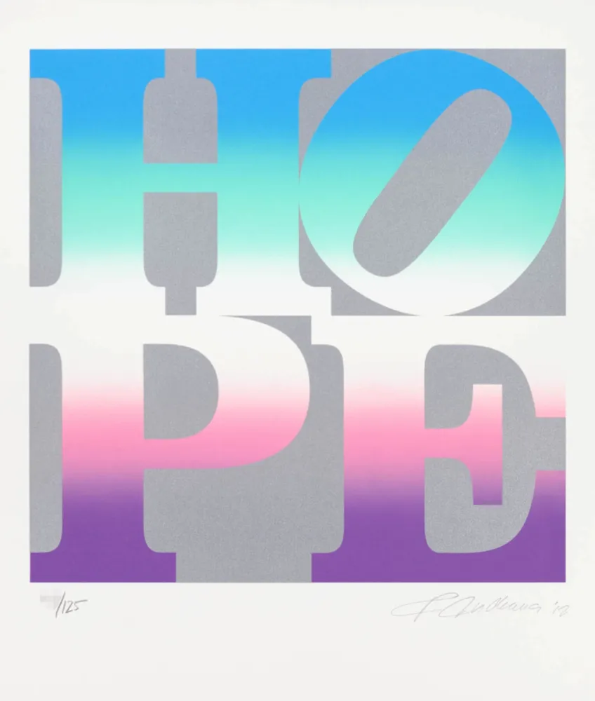 Zeefdruk Indiana - Four Seasons of Hope: Spring (Silver)