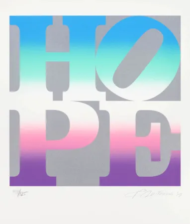 Zeefdruk Indiana - Four Seasons of Hope: Spring (Silver)