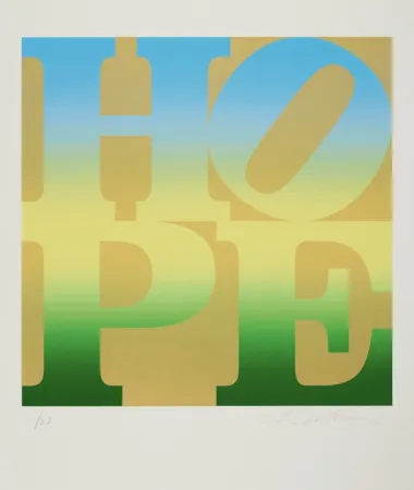 Zeefdruk Indiana - Four Seasons of Hope: Summer (Gold)