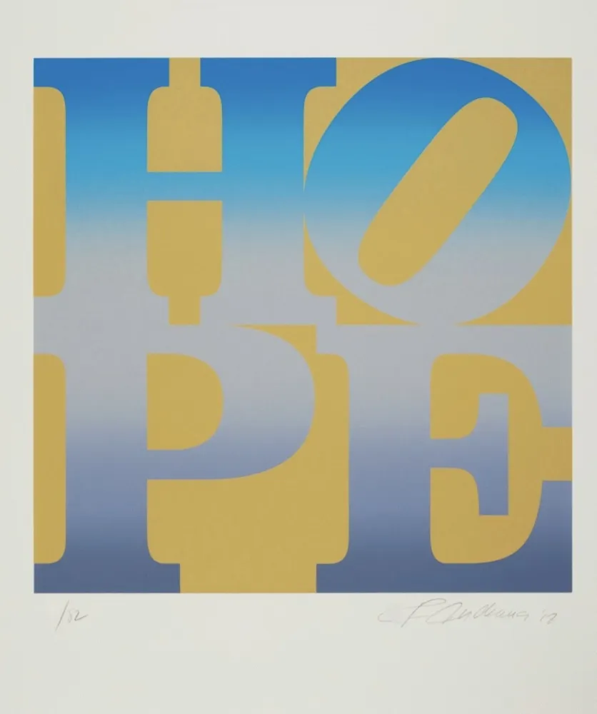 Zeefdruk Indiana - Four Seasons of Hope: Winter (Gold)