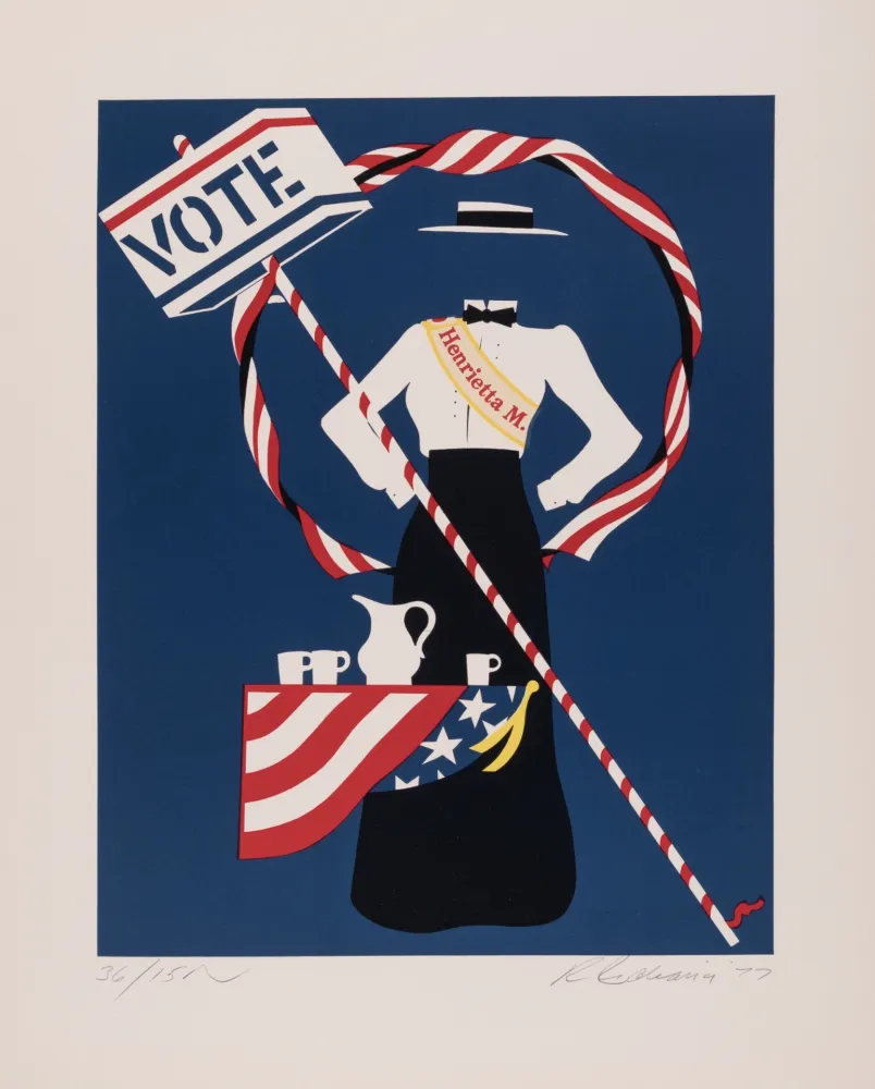 Zeefdruk Indiana - Henrietta Martin, 1977 - Hand-signed