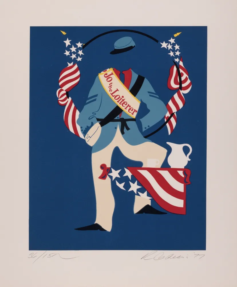 Zeefdruk Indiana - Jo the Loiterer, 1977 - Hand-signed