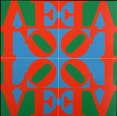 Zeefdruk Indiana - Love, 1967