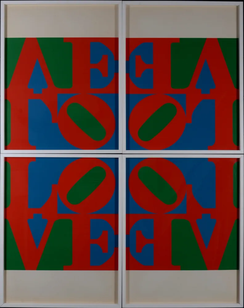 Zeefdruk Indiana - Love Wall (Love Frieze)