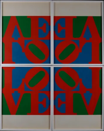 Zeefdruk Indiana - Love Wall (Love Frieze)