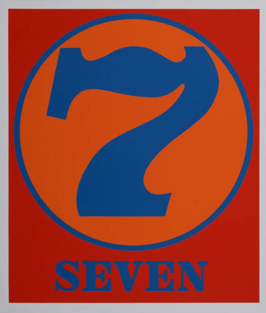 Zeefdruk Indiana - Number 7, 1968