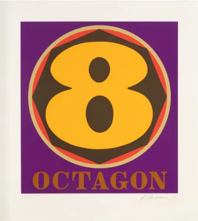 Zeefdruk Indiana - Octogon, 1975 - Hand-signed