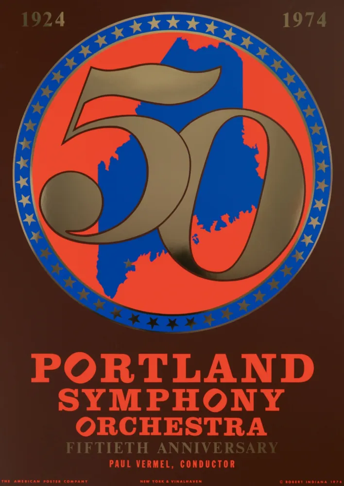 Zeefdruk Indiana - Portland Symphony Orchestra, 50th Anniversary, 1974