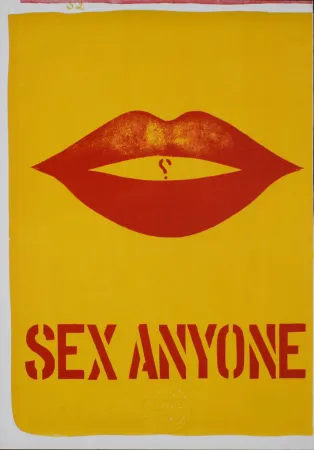 Lithografie Indiana - Sex Anyone, 1964 - Stamp-signed!
