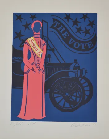 Lithografie Indiana - Susan B. Anthony - Mother of us all portfolio