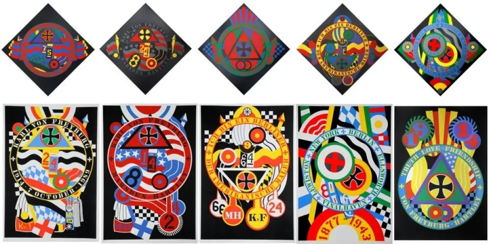 Zeefdruk Indiana - The Hartley Elegies: The Berlin Series - KvF I - X